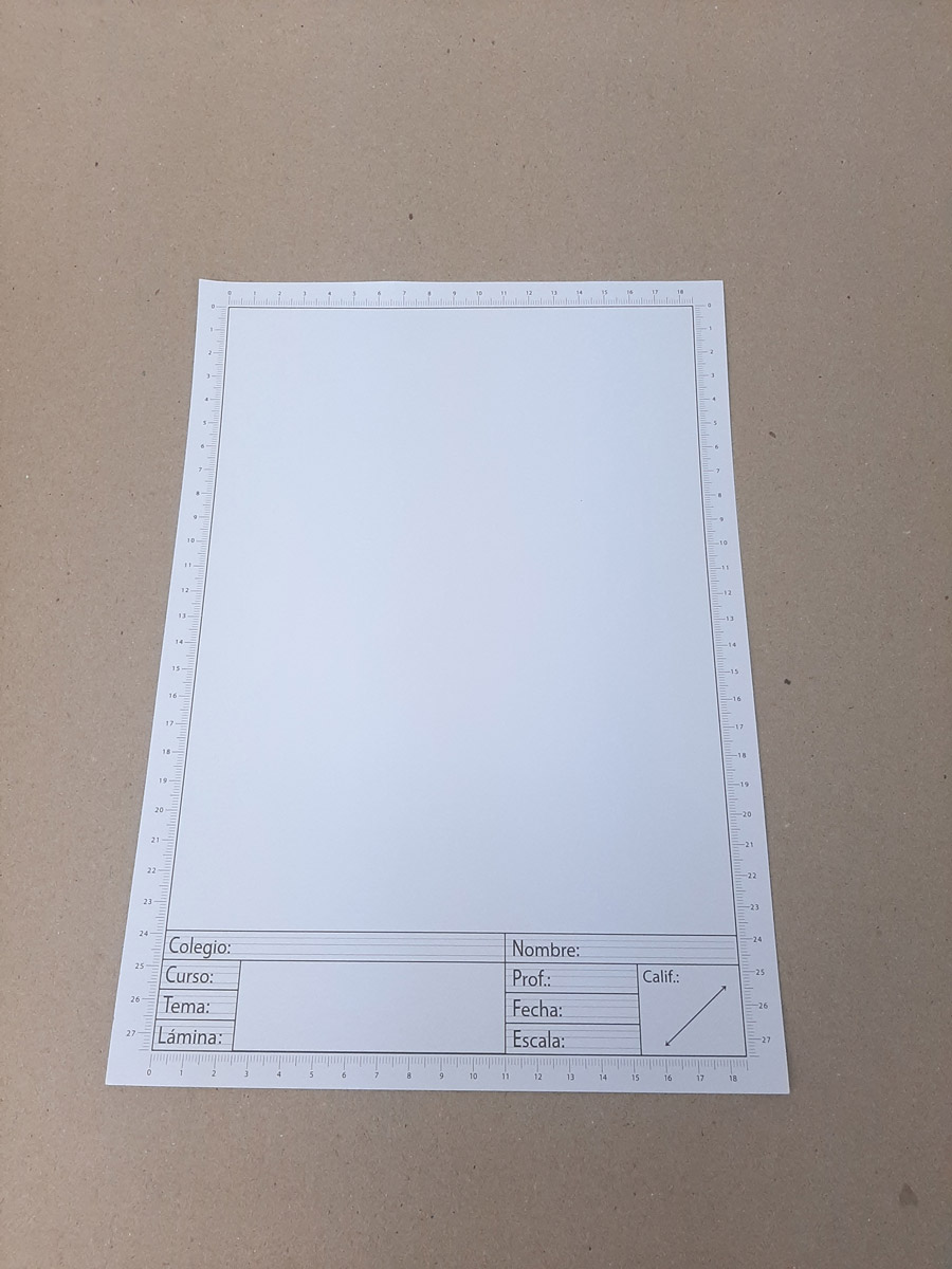 LAMINA A4 DIBUJO TECNICO ROTULADA – Monserrath