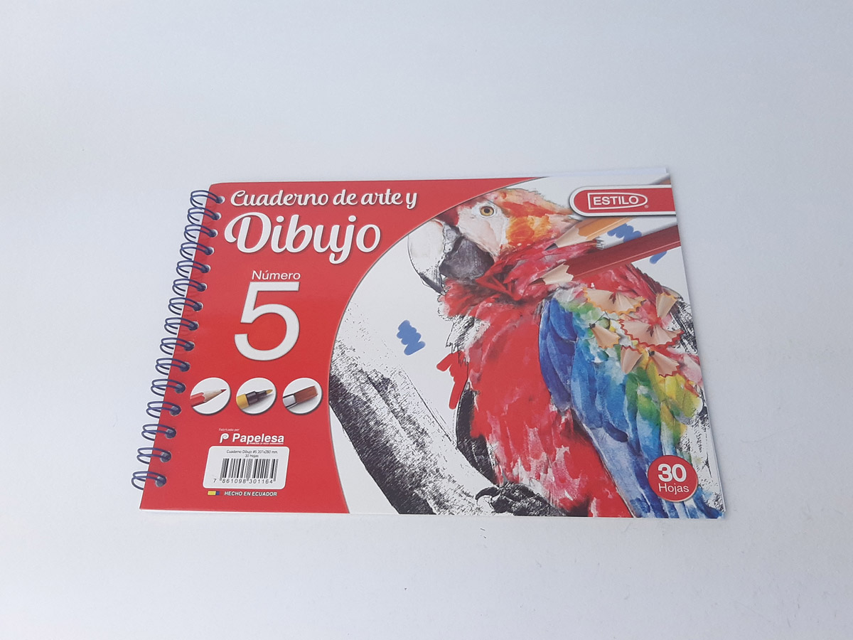 CUADERNO DIBUJO N5 ESPIRAL CON MARGEN – Monserrath