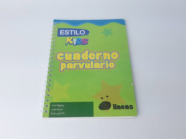 CUADERNO ACADEMICO PARVULARIO 100H 1 LINEA ESTILO