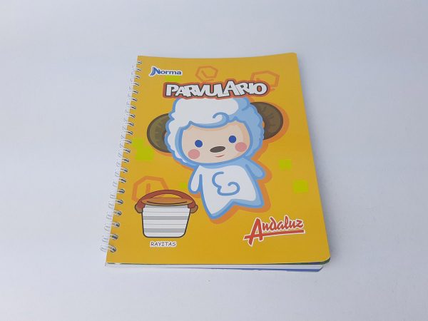 CUADERNO PARVULARIO ESPIRAL 100H 1 LINEA