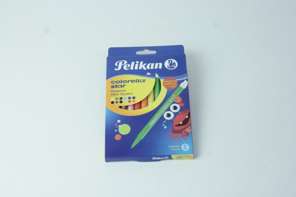 MARCADOR PELIKAN  X 12 COLORES