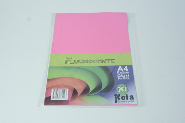 PAPEL FLUORECENTE A4*10 COLORES