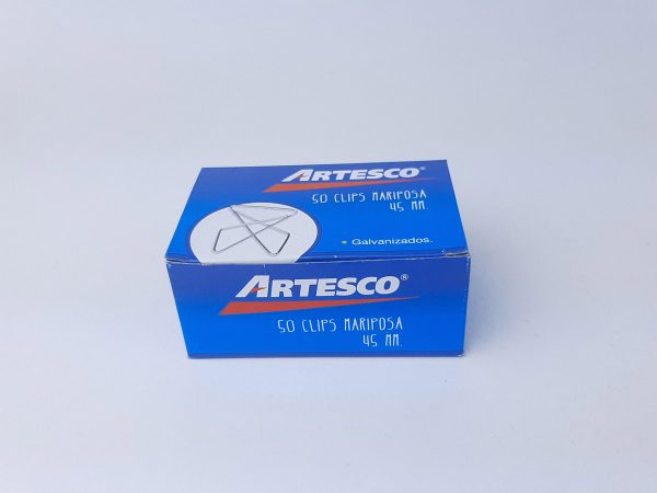 CLIPS MARIPOSA ARTESCO 45MM *50UND