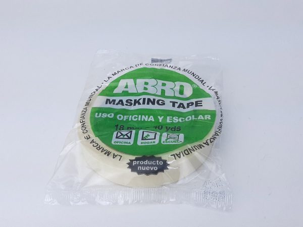CINTA MASKING ABRO 18MM*40 YARDAS